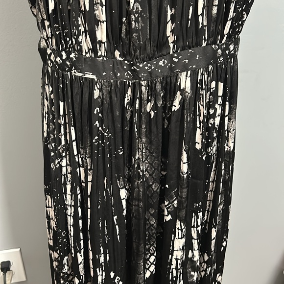 Intimately Free People So Long Robe In Black Combo Snake Print Short Sleeve sz M - Picture 16 of 16